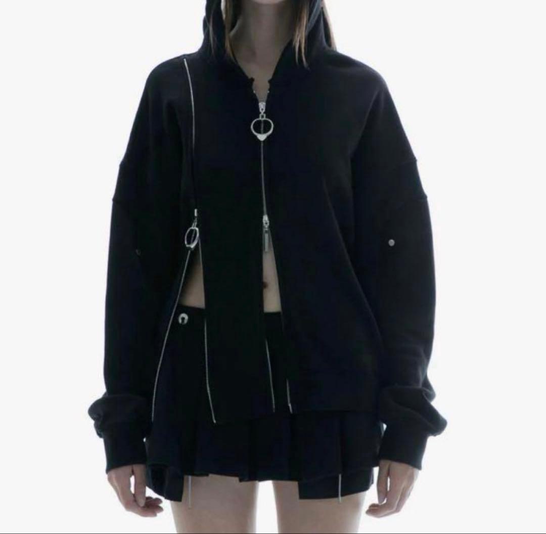 トップス theredthread w zip hoodie long