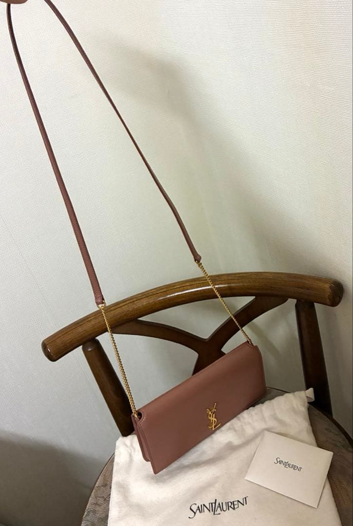 値下げ　YSL フォンケース カーフスキン