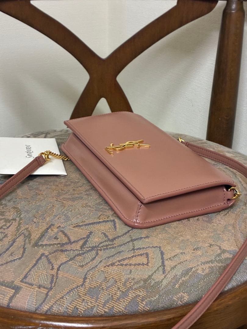 値下げ　YSL フォンケース カーフスキン