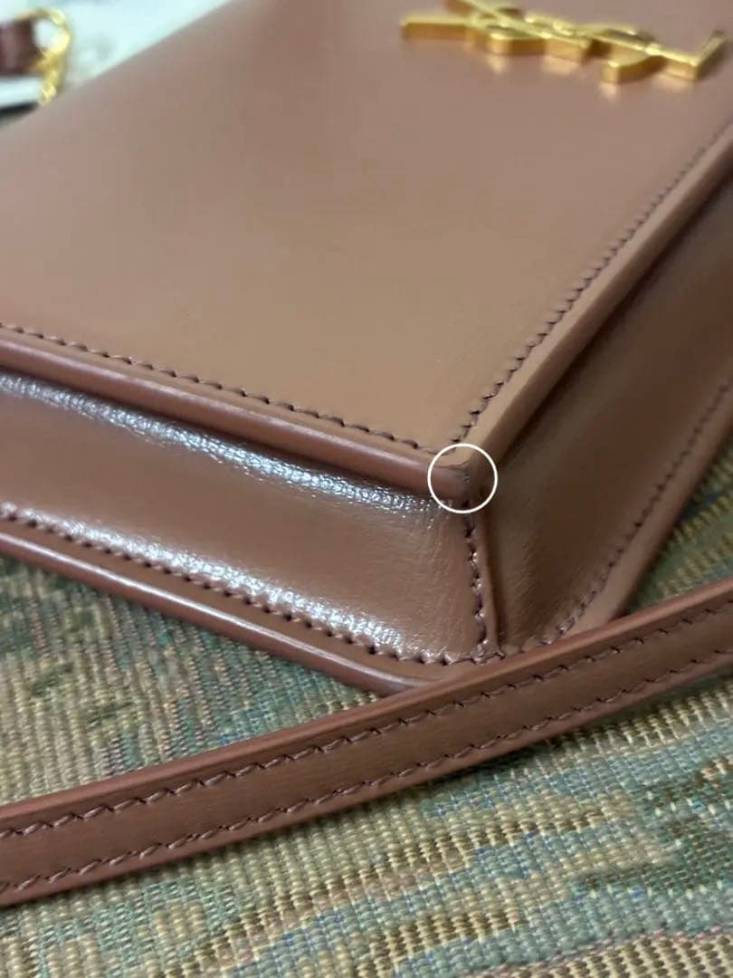 値下げ　YSL フォンケース カーフスキン