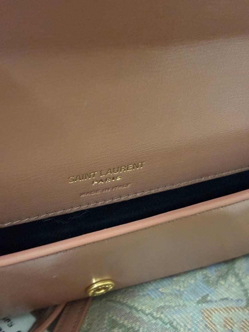 値下げ　YSL フォンケース カーフスキン