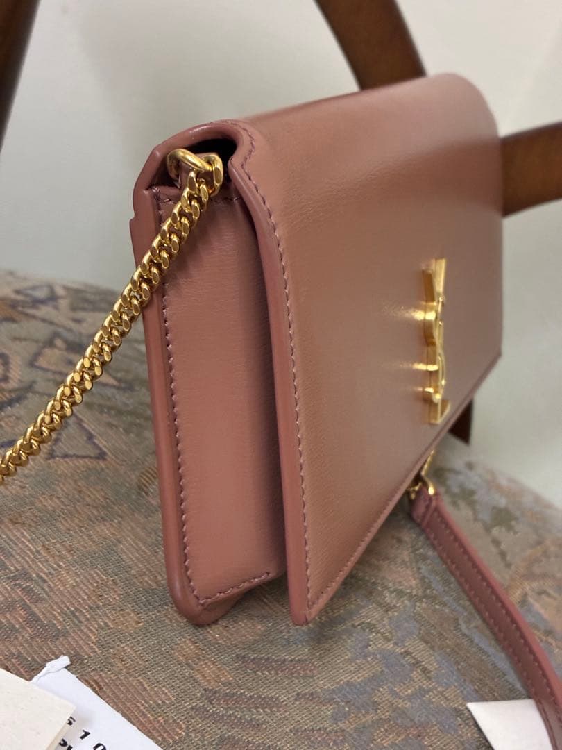 値下げ　YSL フォンケース カーフスキン