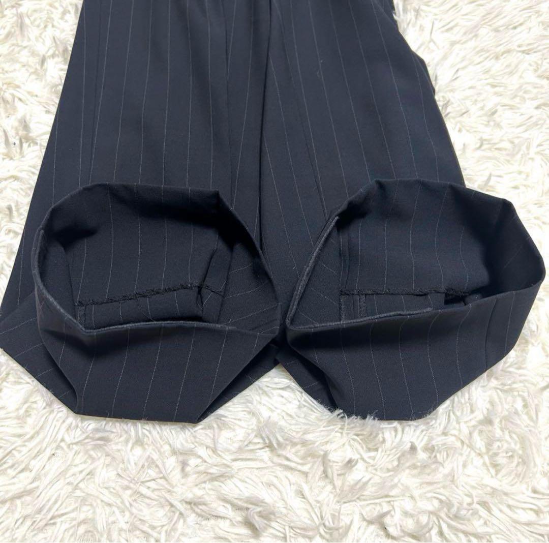 美品　ジョルジオアルマーニ　スーツ　56 ネイビー系　ストライプ　ダブル