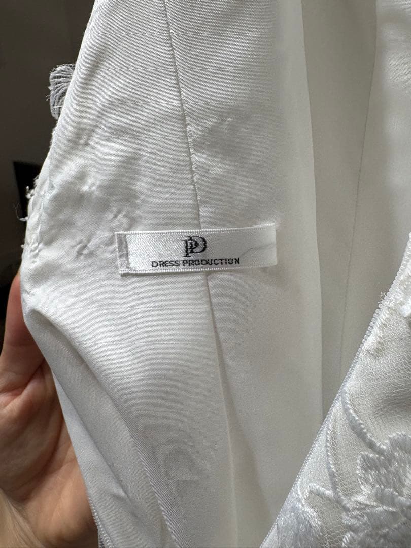 DRESS PRODUCTION 刺繍レース ソフト マーメイドドレス W230