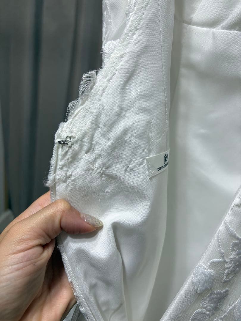 DRESS PRODUCTION 刺繍レース ソフト マーメイドドレス W230