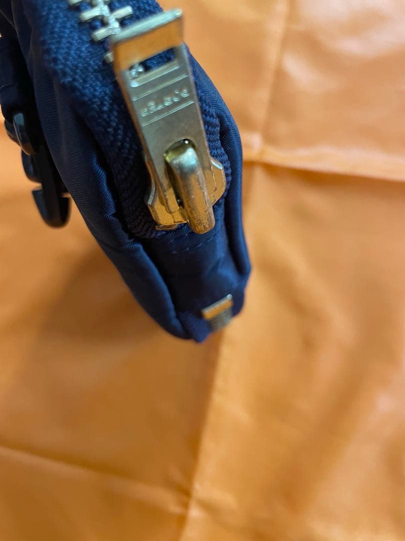 新型porterタンカー　キーケース アイアンブルー