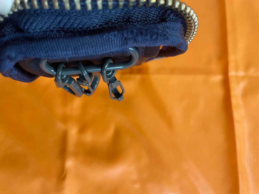 新型porterタンカー　キーケース アイアンブルー