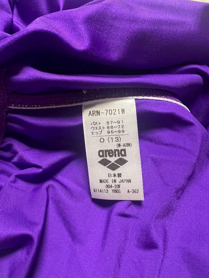 arena 競泳水着 Xパイソン2 ARN-7021W Oサイズ パープル