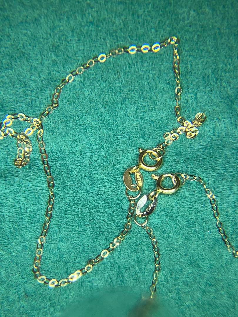 k18 ペタルチェーンネックレス＆ブレスレット