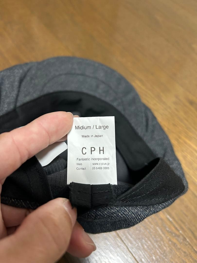 CPH 575 キャスケット 杢チャコールグレー ヘザーツイル M/L