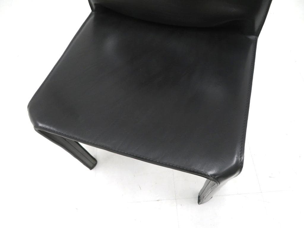 展示品　カッシーナ　キャブ　総本革　レザー　ダイニングチェア　イス　モダン