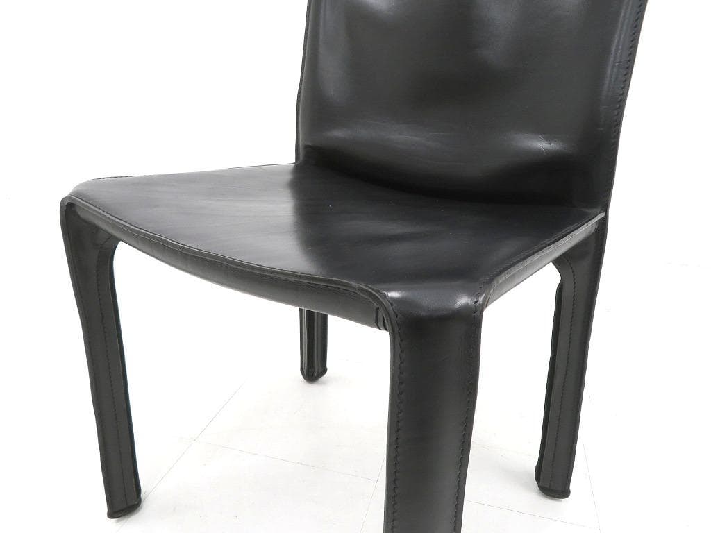 展示品　カッシーナ　キャブ　総本革　レザー　ダイニングチェア　イス　モダン