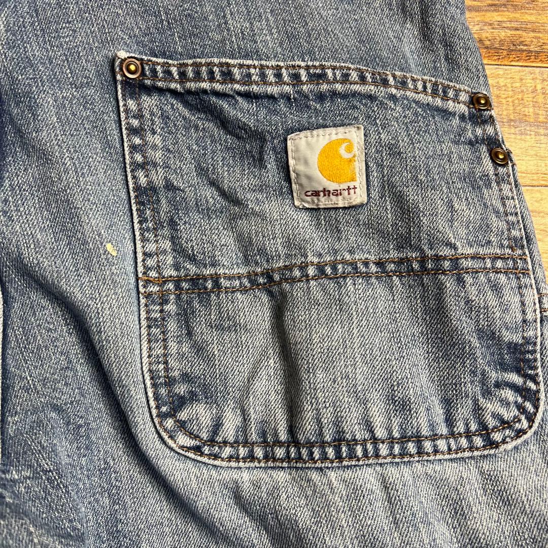 g*o様 Carhartt ダブルニー デニムワークパンツ フェード 雰囲気系