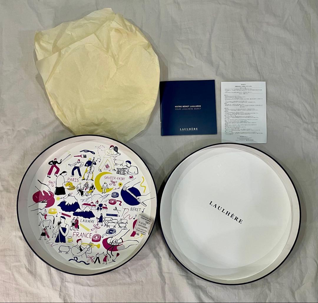 フランス製　LAULHERE（ローレール）　コットンベレー帽PLUME プルム