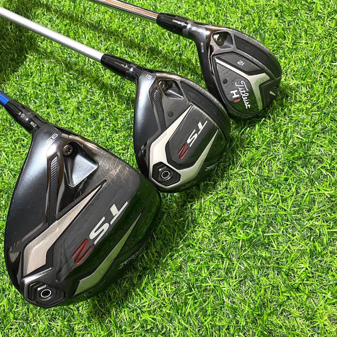 タイトリスト TS2 ゴルフセット 11本 左 レフティ S クラブ メンズ