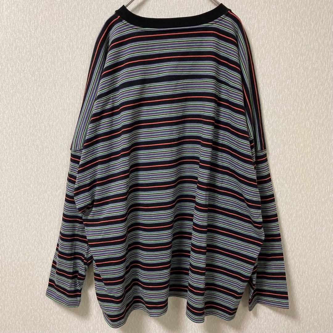 【美品】DAIRIKU 22AW MISSMUCH ボーダー 長袖シャツ