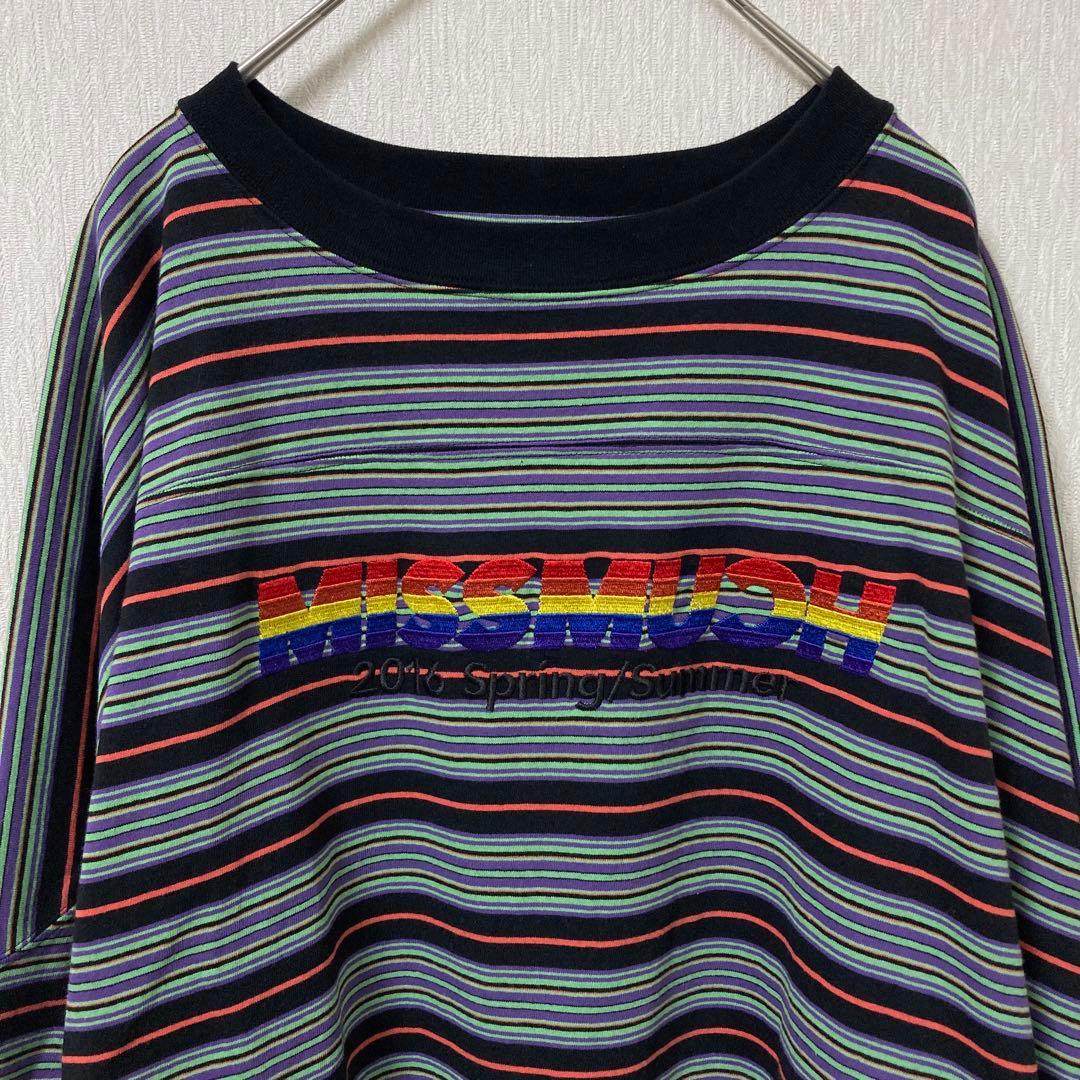 【美品】DAIRIKU 22AW MISSMUCH ボーダー 長袖シャツ