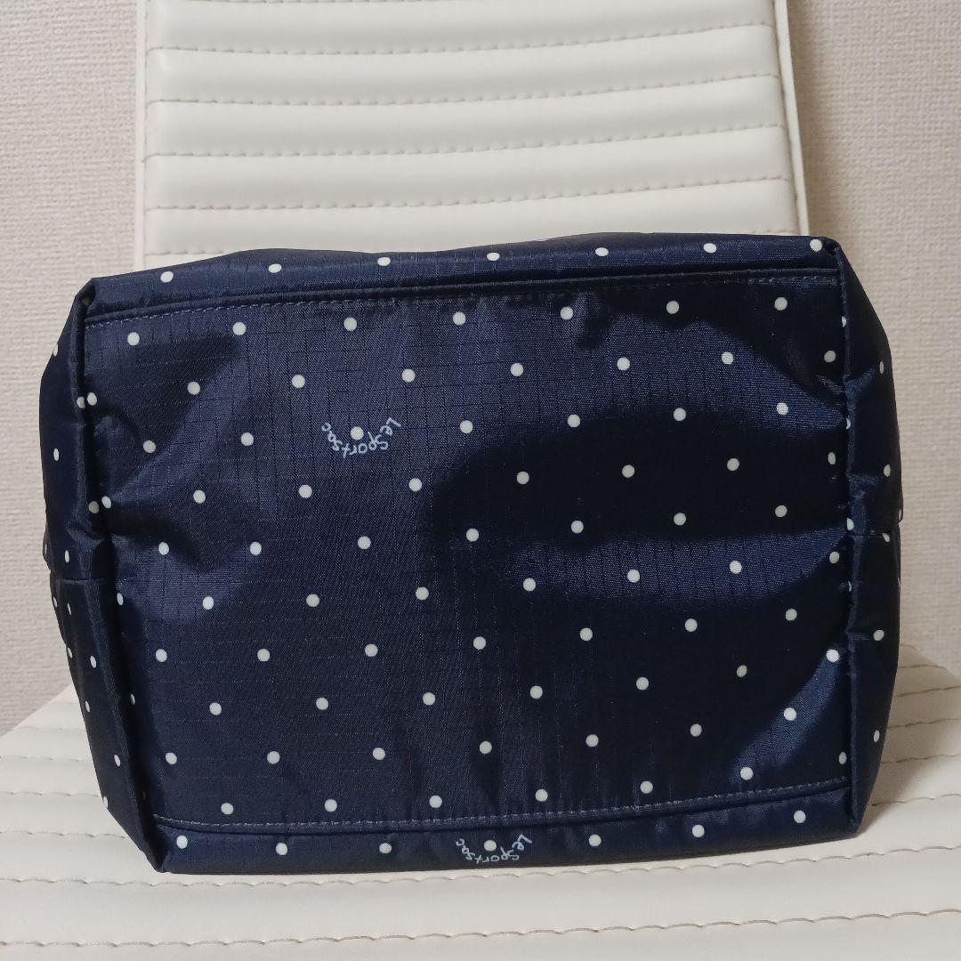 2834　レスポートサック　バケットトート　プティドット　ネイビー　未使用