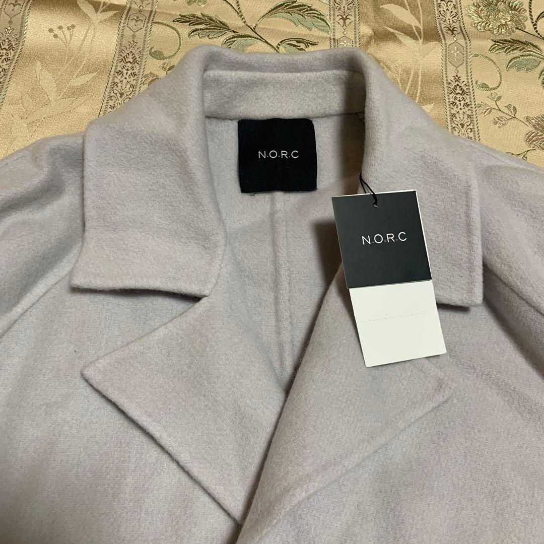 【新品未使用】NORC ロングリバーコート　ライトグレー2