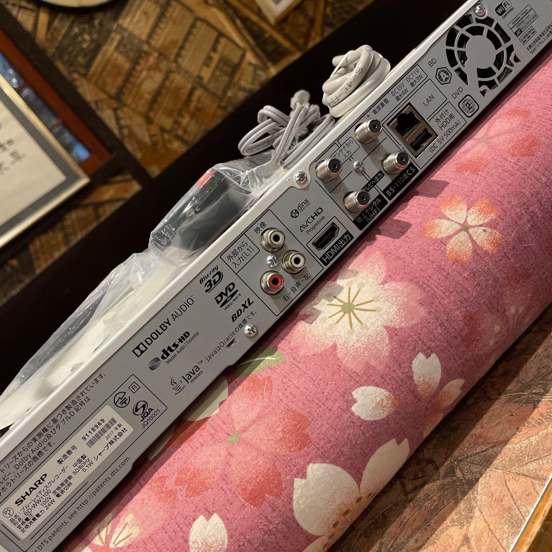 シャープBD−WW1100 12倍録2番組W録 1000GB 新リモ等付フル装備