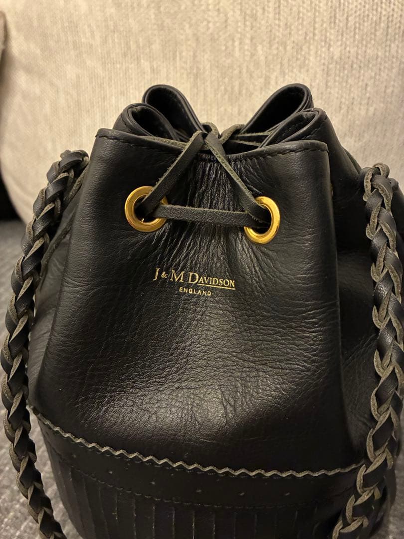 J&M DAVIDSON フリンジショルダーバッグ カーニバル ミディアム 黒