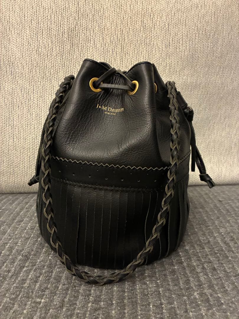 J&M DAVIDSON フリンジショルダーバッグ カーニバル ミディアム 黒