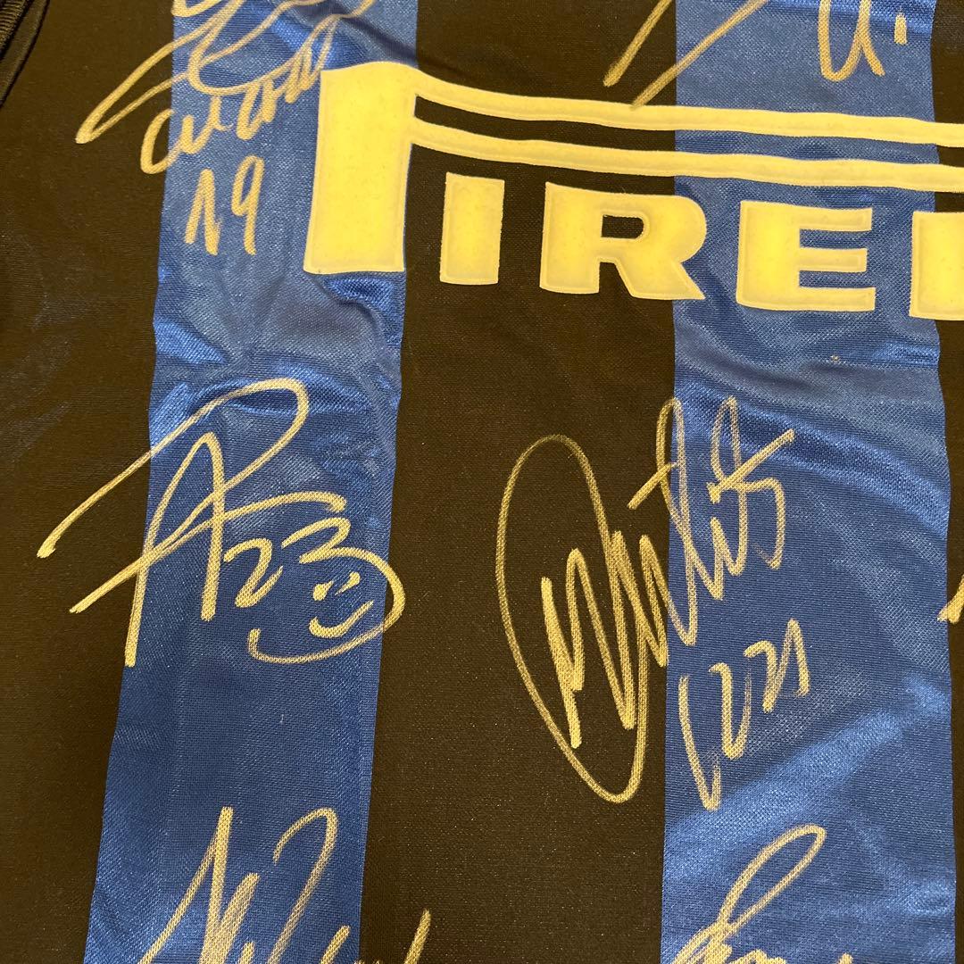 インテルミラノ、サイン入りユニフォーム、