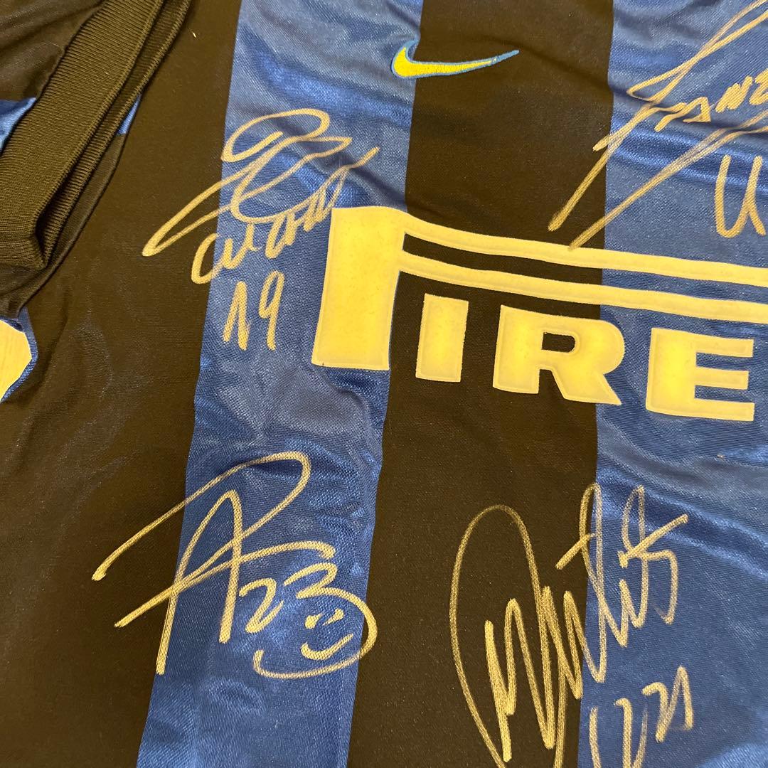 インテルミラノ、サイン入りユニフォーム、