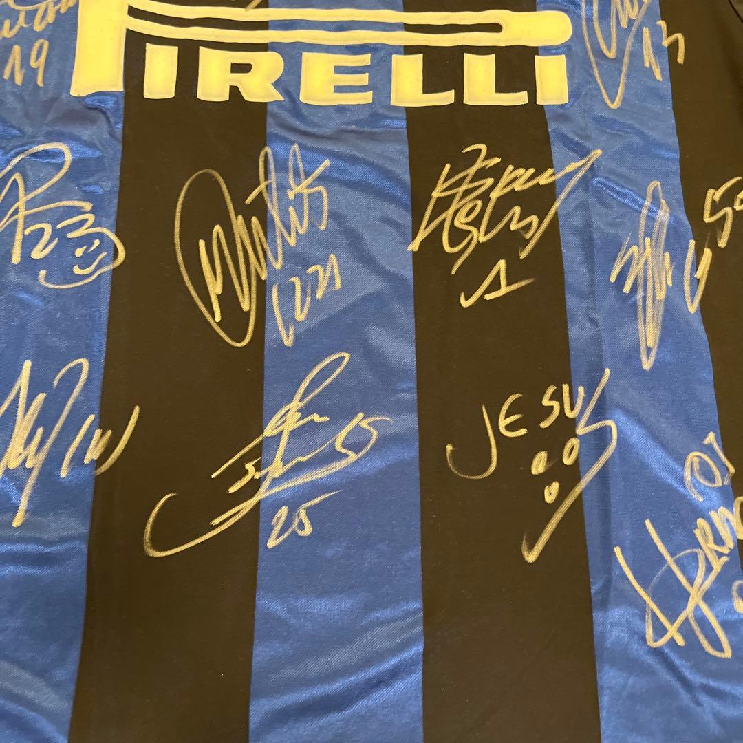 インテルミラノ、サイン入りユニフォーム、