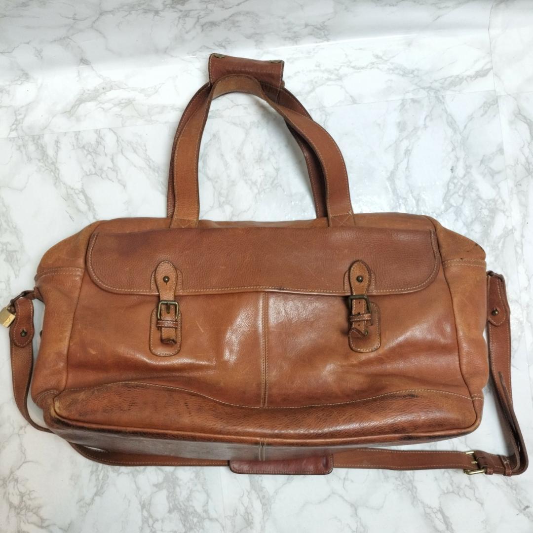 希少 Polo RalphLauren 2way レザー ボストンバッグ 本革