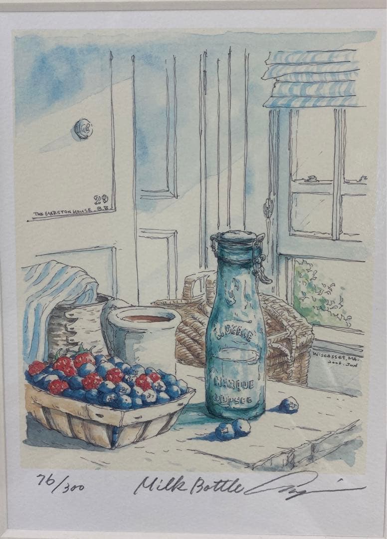 内田新哉★水彩原画　直筆サイン入り♪