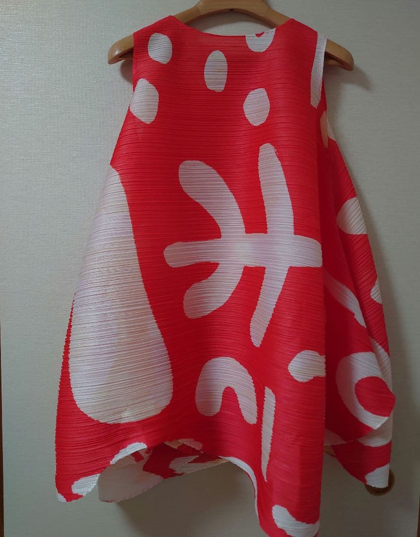 プリーツプリーズ　PAUSE　チュニック　ブライトレッド