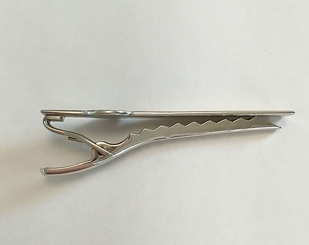 BVLGARI シルバー ネクタイピン ロゴ入りブルガリ オニキス