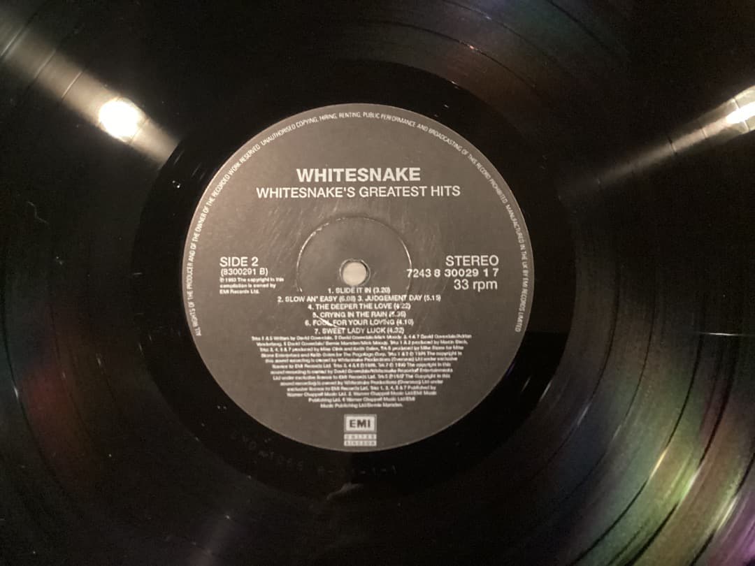 Whitesnake Greatest Hits ホワイトスネイク