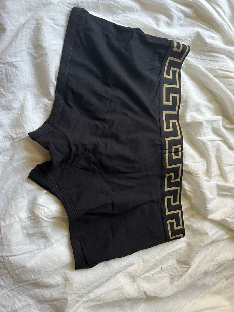 VERSACE ボクサーパンツ/Black 2枚セット