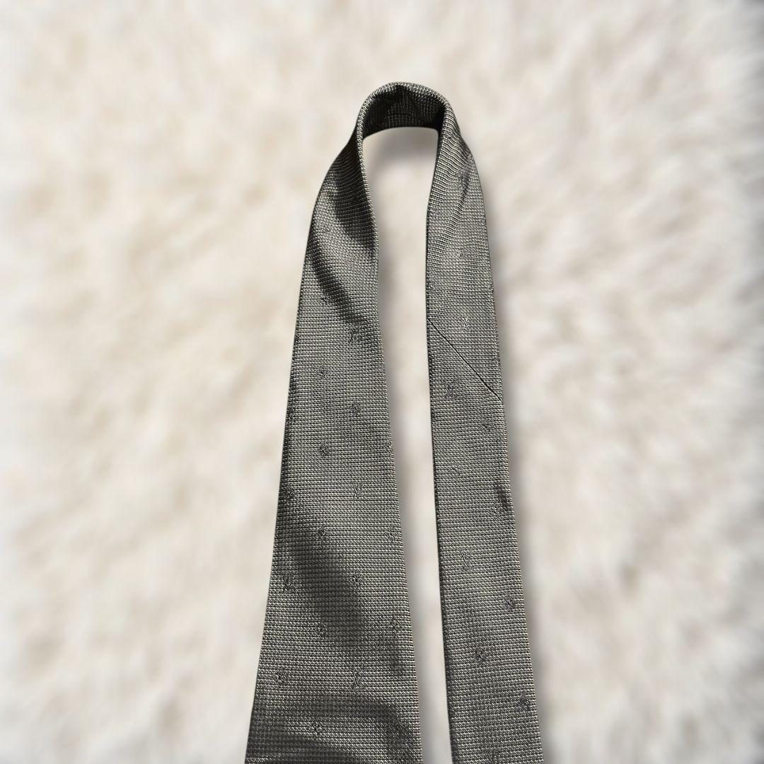 【極美品✨】ルイヴィトン ソリッドタイ風 モノグラム 黒 モノトーン ジャガード