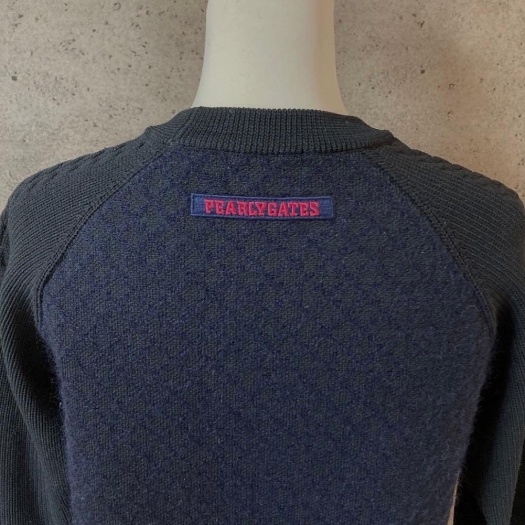 PEARLY GATES ネイビー ラグラン　 セーター1