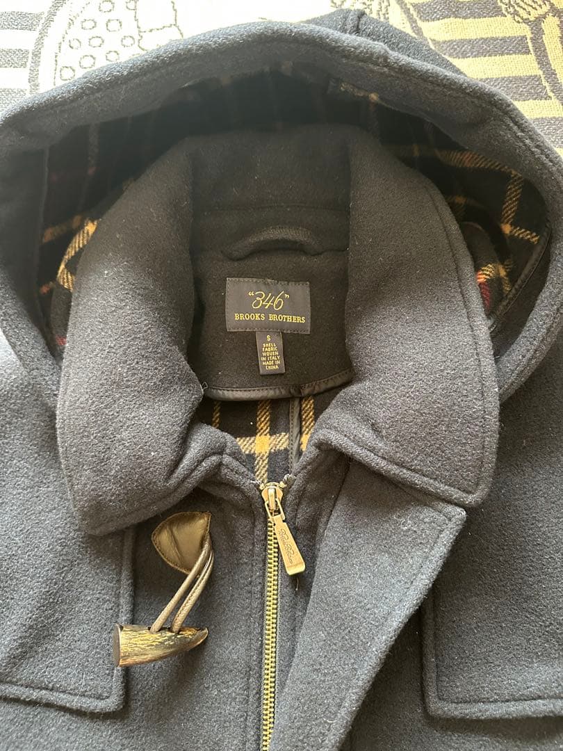 brooks brothers 346 イタリア製　ダッフルコート　ネイビー