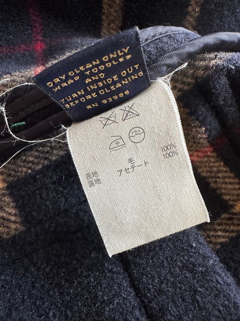 brooks brothers 346 イタリア製　ダッフルコート　ネイビー