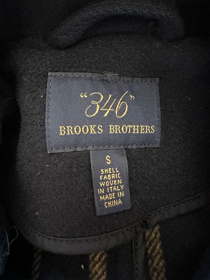 brooks brothers 346 イタリア製　ダッフルコート　ネイビー