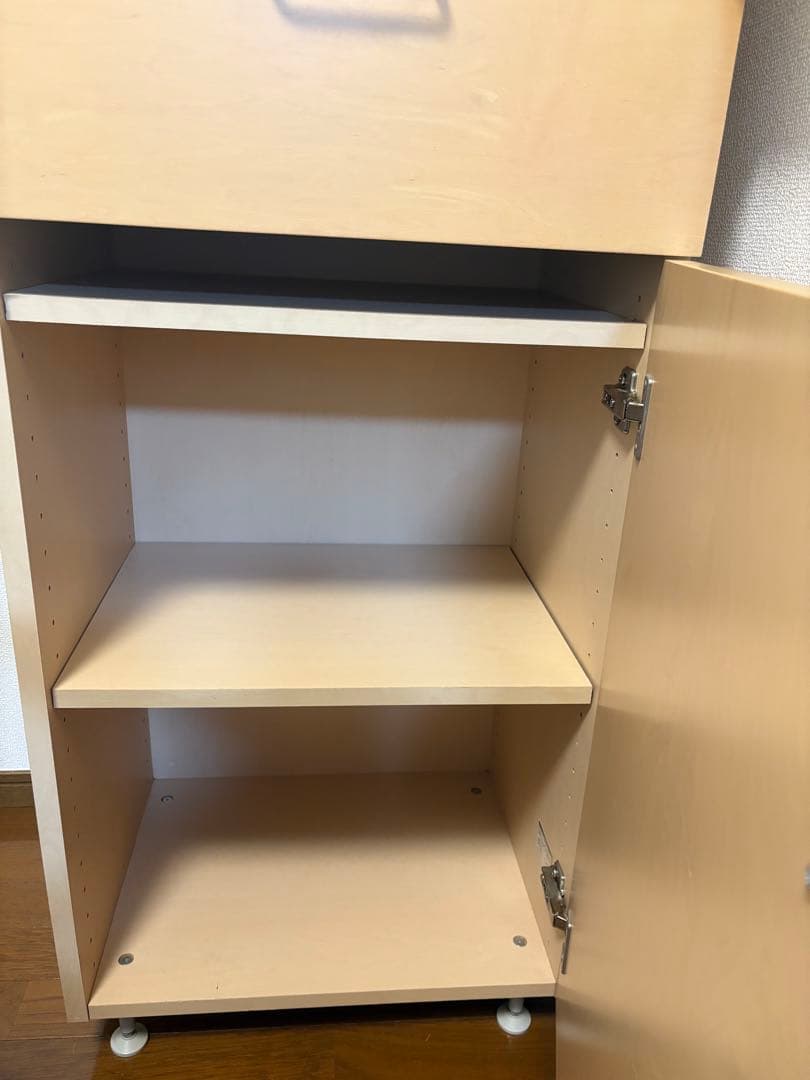希少無印良品　廃盤　メープル材　食器棚　カップボード