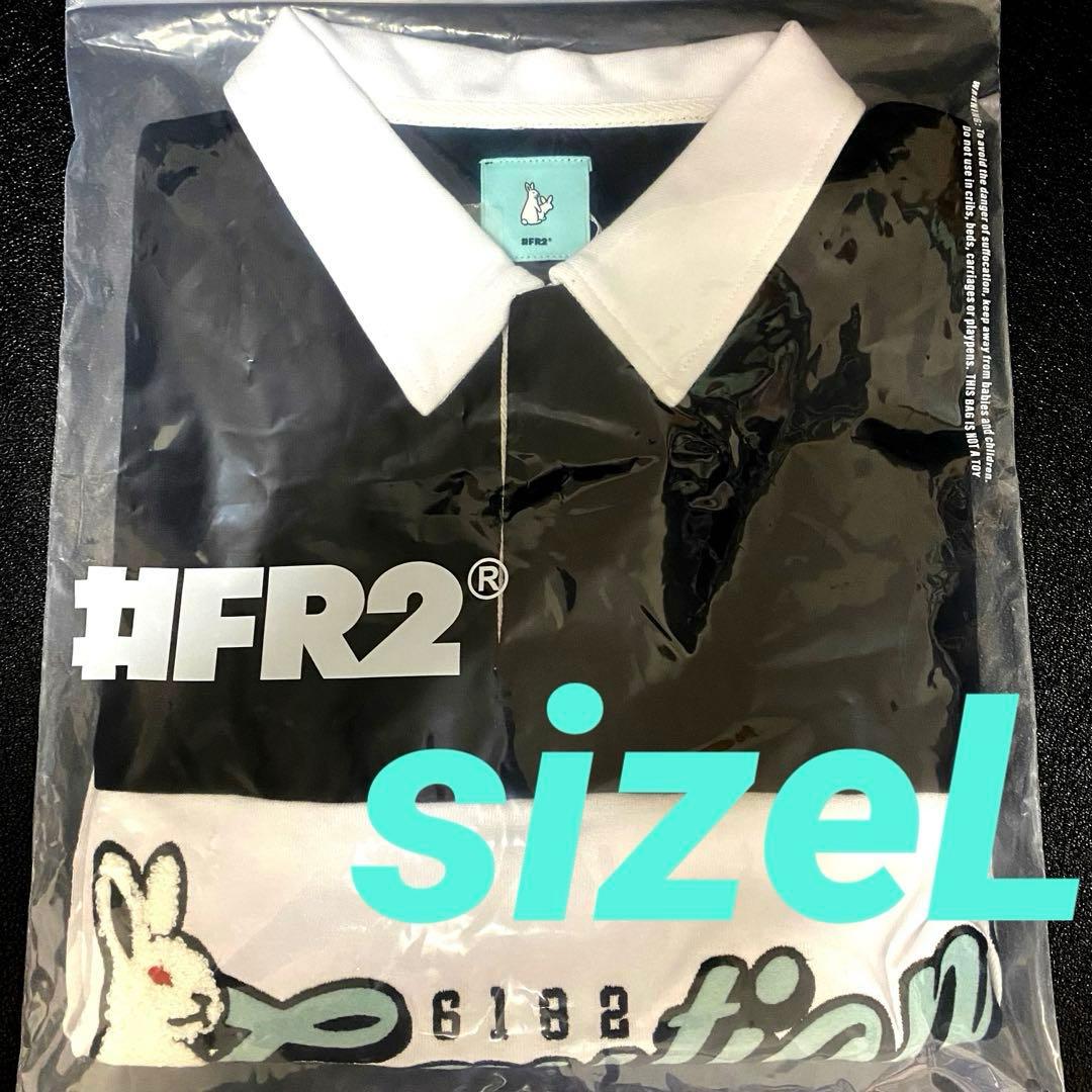 FR2月桃 沖縄限定 ラガーシャツ 新品 BLACK L ラグビーシャツ 色情兎