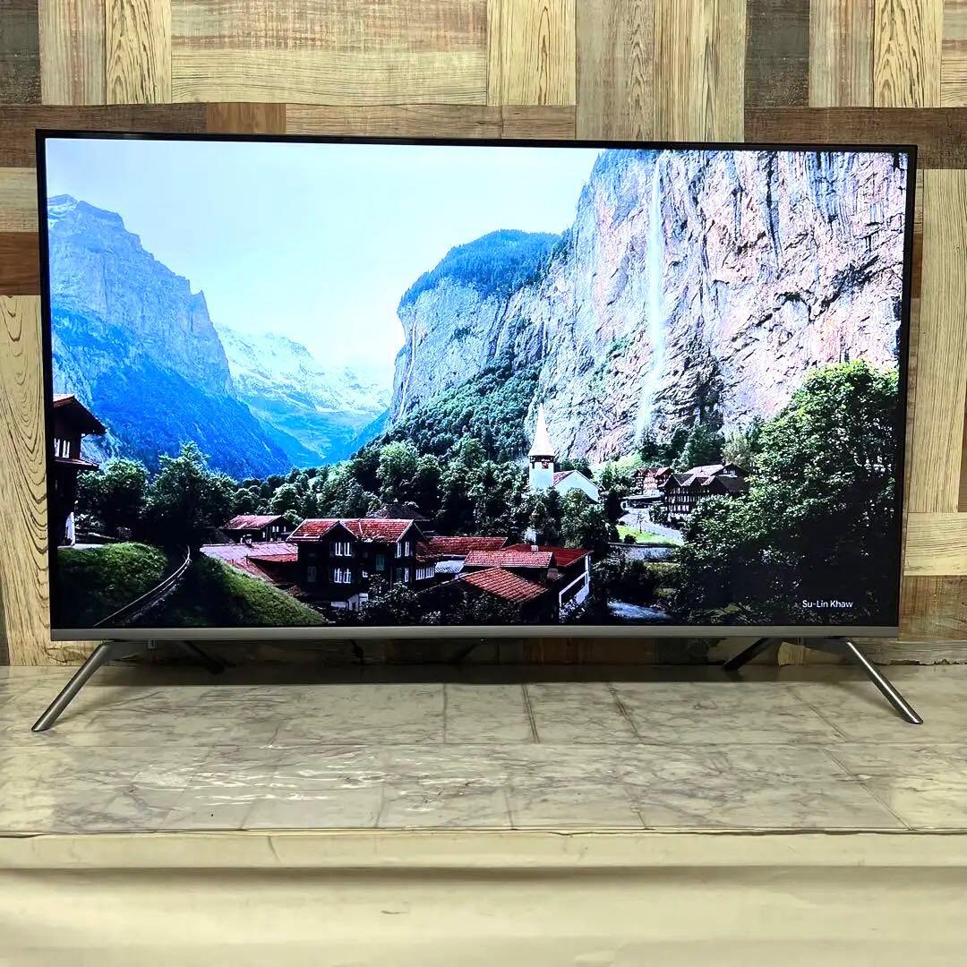 オコジョさん戦用❣️3年前購入ジョワイユ43V型フレームレス4Kチューナ内蔵テレビ