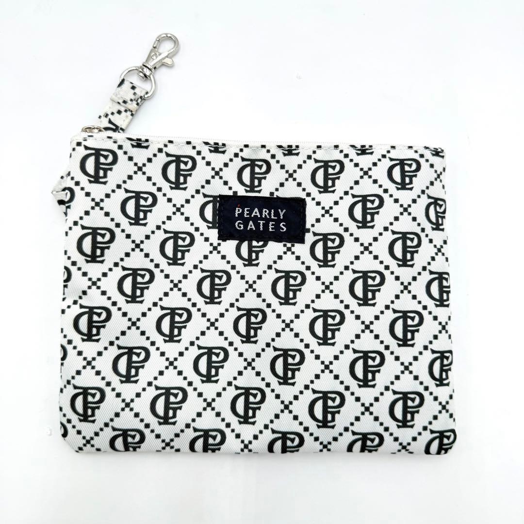 PEARLY GATES モノグラムニコちゃんストラップ カートバックポーチ付き
