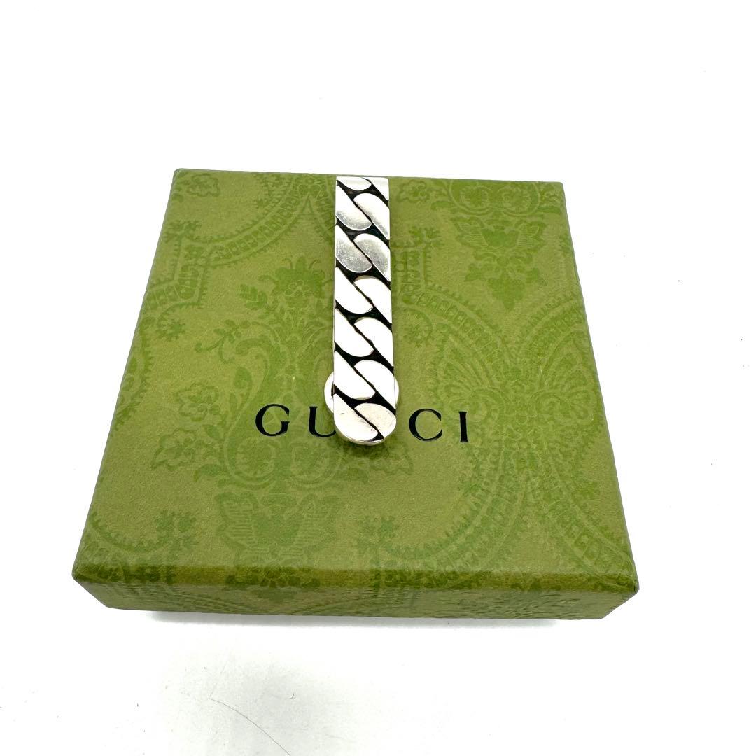 【美品・付属品完備】グッチ マネークリップ　マネクリ　財布　インターロッキング