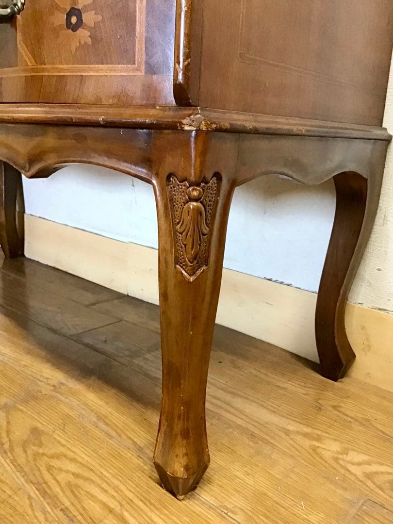 管379☆イタリア製☆ヴェローナクラシック☆象嵌細工☆2段チェスト