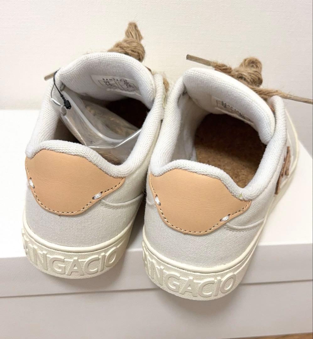 【未使用 】限定 SANGACIO　にゅ　スニーカー　オーガニック素材　23.5