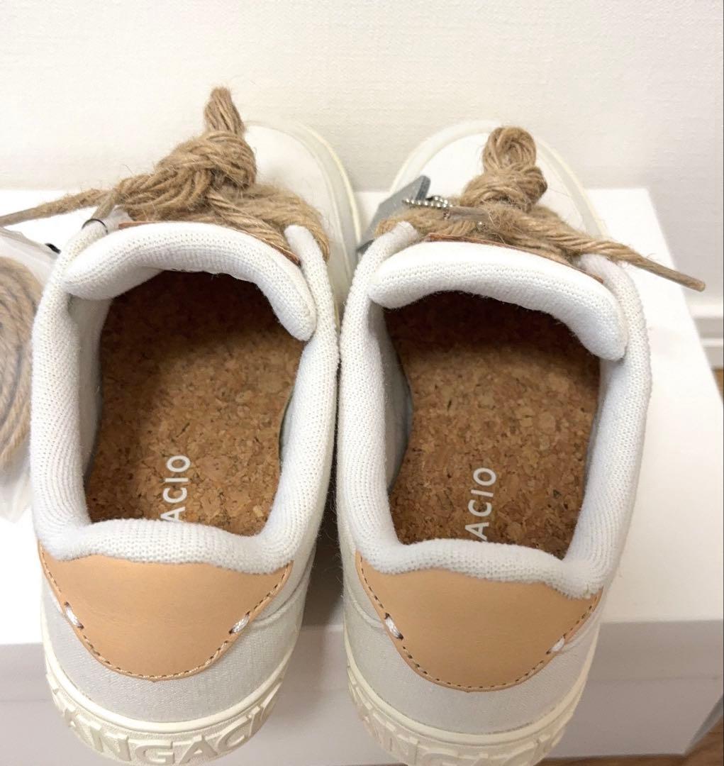 【未使用 】限定 SANGACIO　にゅ　スニーカー　オーガニック素材　23.5