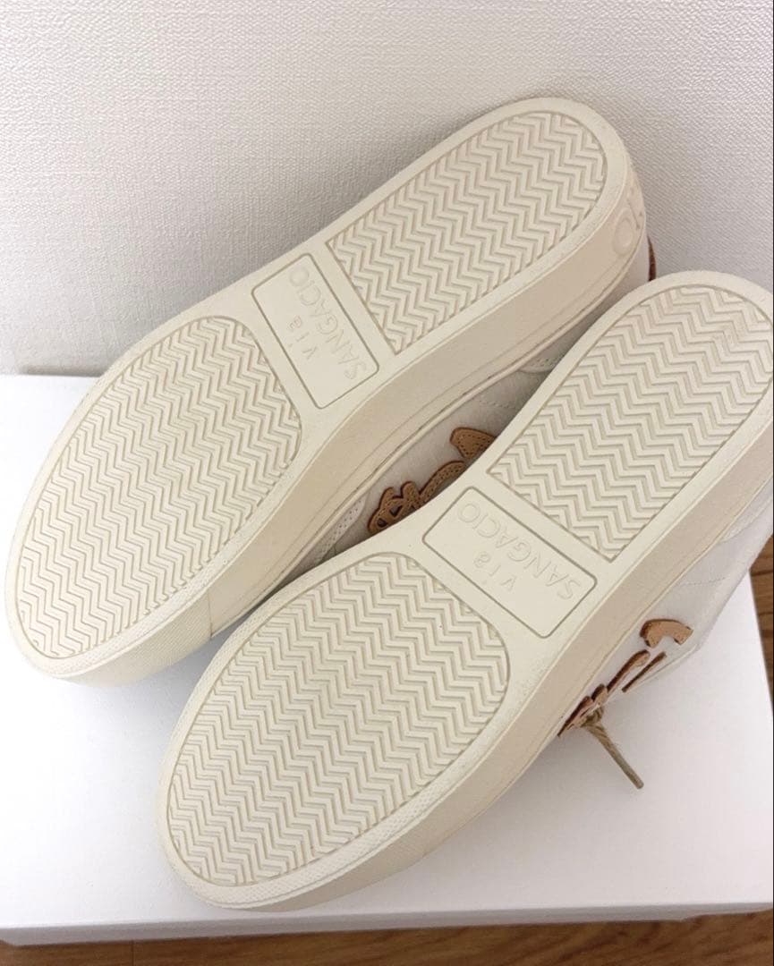 【未使用 】限定 SANGACIO　にゅ　スニーカー　オーガニック素材　23.5