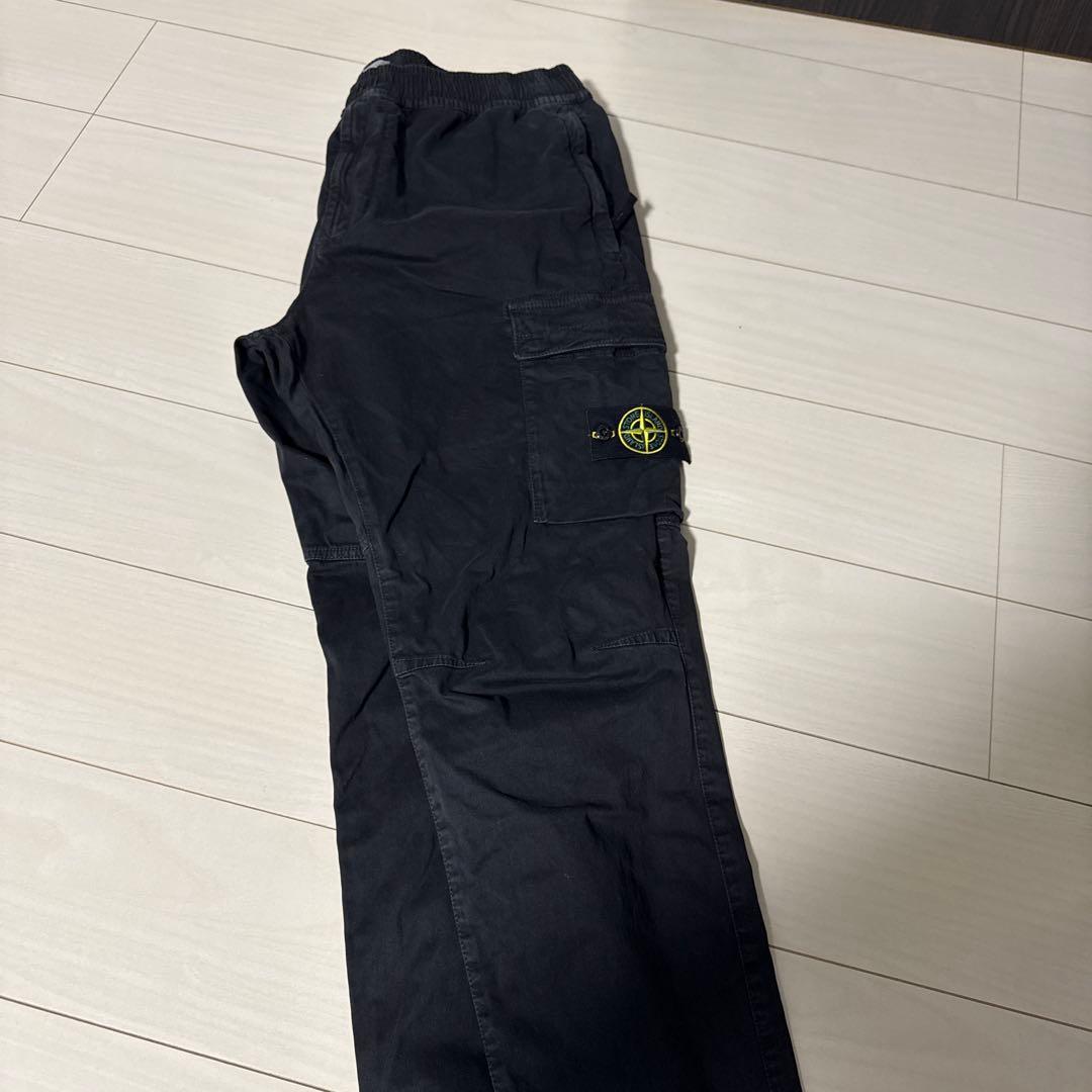 STONE  W36 ブラックカーゴパンツ